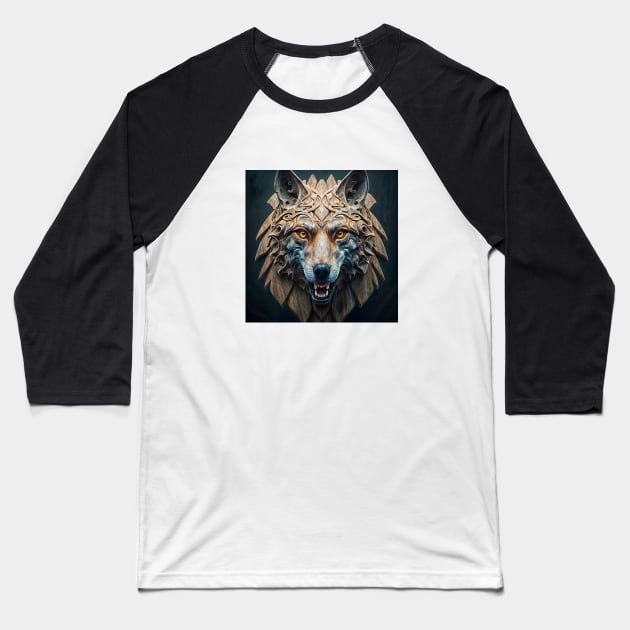 Big bad wolf Baseball T-Shirt by bogfl